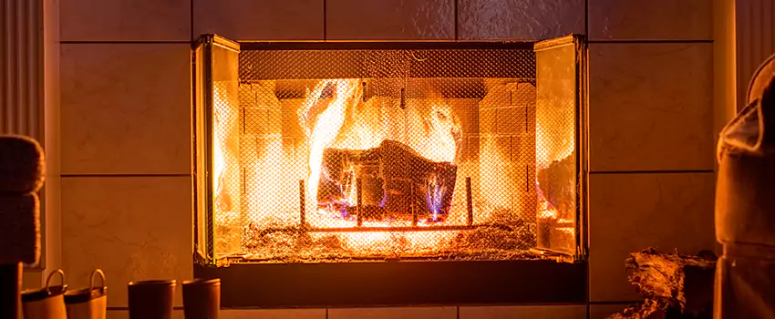 Mendota Hearth Landscape Fireplace Installation in Lynn, Massachusetts