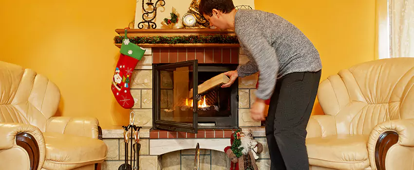 Rusted Metal Fireplace Restoration in Lynn, Massachusetts