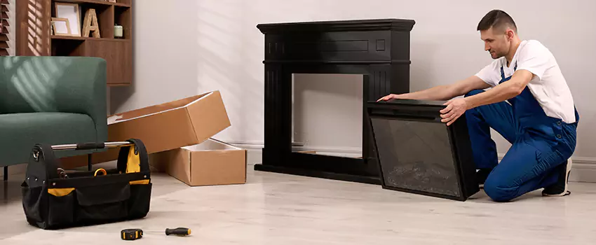 Old Rusted Metal Fireplace Repair And Replacement in Lynn, MA